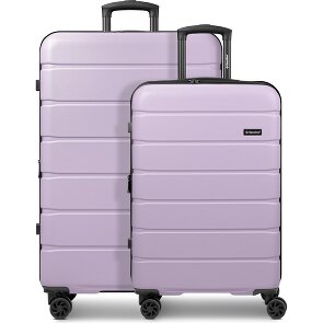 Saxoline Miami 4 kółka Zestaw walizek 2-części z plisą rozprężną