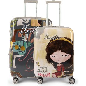 Anekke Muse 4 kółka Zestaw walizek 2-części z plisą rozprężną