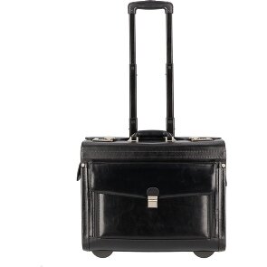 Dermata 2 kółka Walizka z pilotem Skórzany 39 cm Komora na laptopa