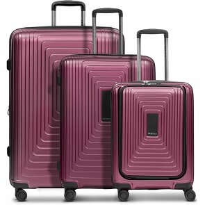 Redolz Essentials 14 3-częściowy zestaw walizek na 4 kółkach 3-częściowy zestaw walizek z rozszerzanym zagięciem