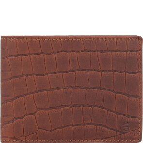 Esquire Croco Portfel Ochrona RFID Skórzany 12 cm