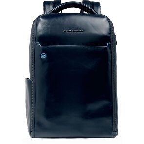 Piquadro Blue Square Plecak Skórzany 29 cm Komora na laptopa