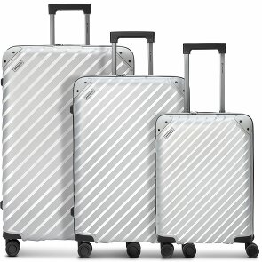 Pactastic Kolekcja 03 Zestaw walizek na 4 kółkach, 3 sztuki, z elastycznym zagięciem