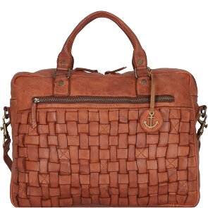 Harbour 2nd Skórzana aktówka Cool Casual Aris z przegrodą na laptopa 40 cm