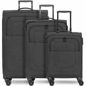 Redolz Essentials 12 THREE SET Zestaw walizek na 4 kółkach, 3-częściowy, z elastycznym zagięciem