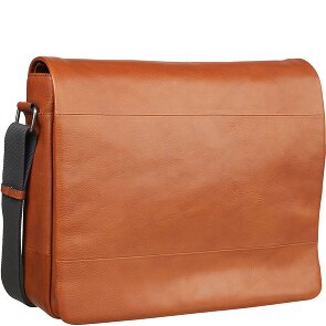 Leonhard Heyden Hamburg Messenger Leather 38 cm Laptop Compartment