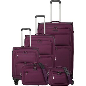 Travelite Cubis 4 kółka Zestaw walizek 5-części z funkcją poszerzenia
