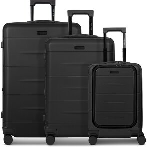 Police London 4 kółka Zestaw walizek 3-części z plisą rozprężną