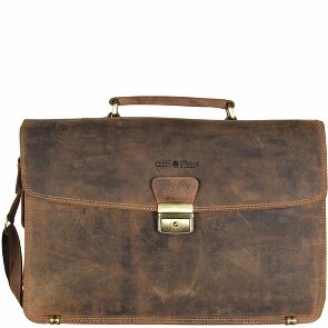 Greenburry Vintage Briefcase Leather 40 cm Laptop Compartment