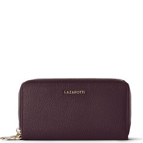 Lazarotti Bologna Leather XL Double Zip-Around Wallet RFID Leather 20 cm