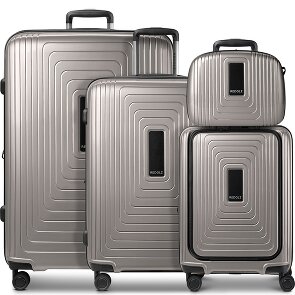 Redolz Zestaw walizek na 4 kółkach Essentials14 Beautycase 4szt z rozkładaną przegrodą na laptopa