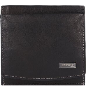 Greenland Nature Black Nappa Wallet RFID Leather 9,5 cm