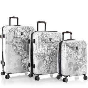 Heys Black Camo 4 kółka Zestaw walizek 3-części z plisą rozprężną