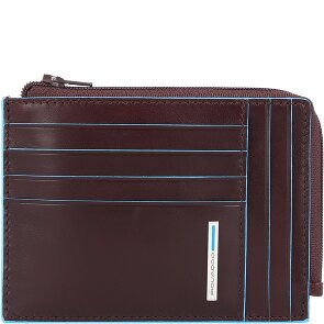 Piquadro Niebieskie kwadratowe etui na karty kredytowe RFID Skóra 12 cm