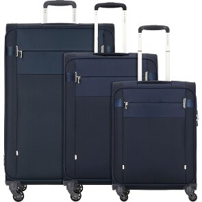 Samsonite Citybeat 4 kółka Zestaw walizek 3-części z plisą rozprężną