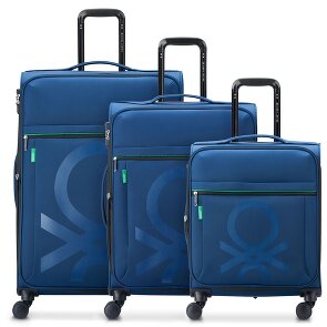 Delsey Paris x Zestaw walizek na 4 kółkach United Colors of Benetton Colour Block 3 szt.