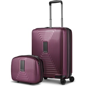 Redolz Zestaw walizek Essentials 14, 2 szt. wózek kabinowy z elastycznym składaniem i kosmetyczką