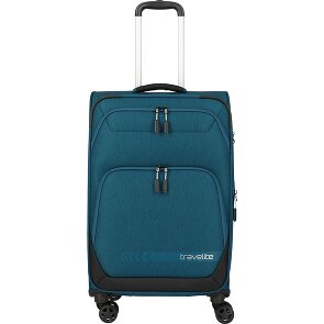 Travelite Kick Off 4 kółka Walizka M 67 cm z funkcją poszerzenia