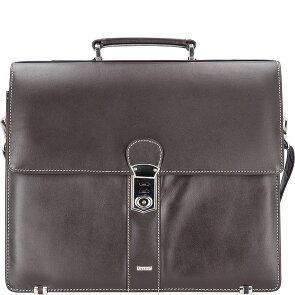 Alassio Skórzana aktówka Monaco z przegrodą na laptopa 38 cm