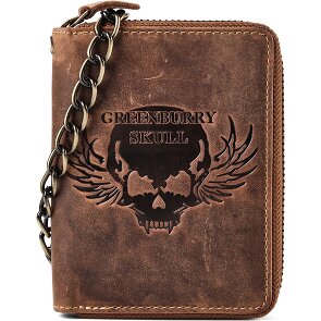 Greenburry Biker Portfel Skórzany 10 cm