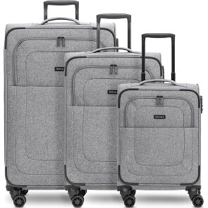 Redolz Essentials 12 THREE SET 4 kółka Zestaw walizek 3-części z funkcją poszerzenia