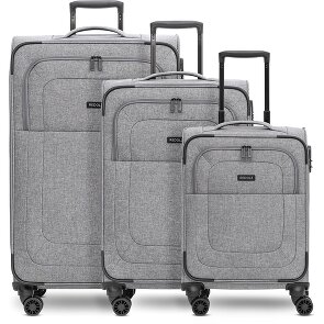 Redolz Essentials 12 THREE SET 4 kółka Zestaw walizek 3-części z plisą rozprężną