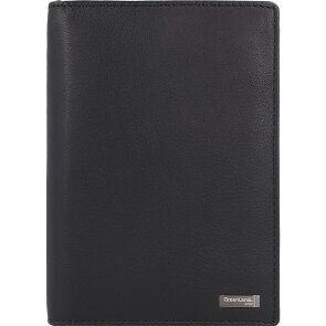 Greenland Nature Czarny Nappa Passport Case RFID Leather 11,5 cm