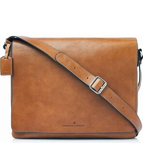 Castelijn & Beerens Mark Briefcase Messenger Ochrona RFID Skórzany 39 cm Komora na laptopa