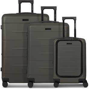 Police London 4 kółka Zestaw walizek 3-części z plisą rozprężną