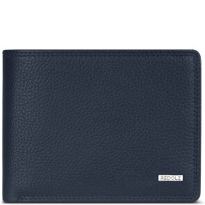 Redolz Leather Essentials QF portfel RFID skórzany 12 cm rozkładany z przegrodą na zamek błyskawiczny