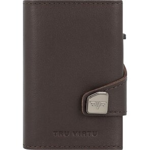 Tru Virtu Etui na karty kredytowe Click & Slide Portfel RFID Skóra 6,5 cm