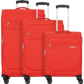 American Tourister Deep Dive 4 kółka Zestaw walizek 3-części z plisą rozprężną