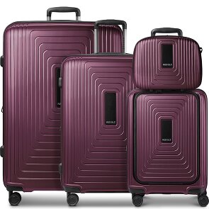 Redolz Zestaw walizek na 4 kółkach Essentials14 Beautycase 4szt z rozkładaną przegrodą na laptopa