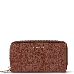 Lazarotti Bologna Leather XL Double Zip-Around Wallet RFID Leather 20 cm