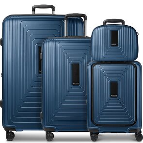 Redolz Zestaw walizek na 4 kółkach Essentials14 Beautycase 4szt z rozkładaną przegrodą na laptopa