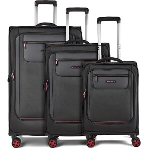 Worldpack Oxford 4 kółka Zestaw walizek 3-części z funkcją poszerzenia