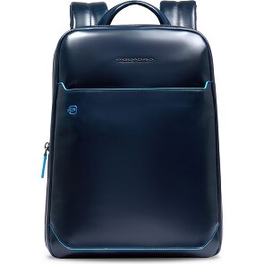 Piquadro Blue Square Plecak Ochrona RFID Skórzany 37 cm Komora na laptopa