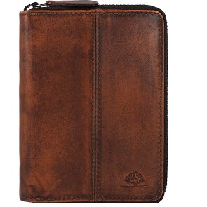 Greenburry Destressed Portfel Ochrona RFID Skórzany 13 cm