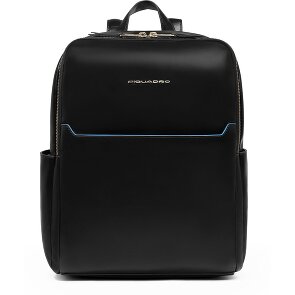 Piquadro Blue Square Plecak Ochrona RFID Skórzany 37 cm Komora na laptopa