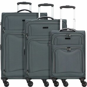 d&n Travel Line 9204 4 kółka Zestaw walizek 3-części