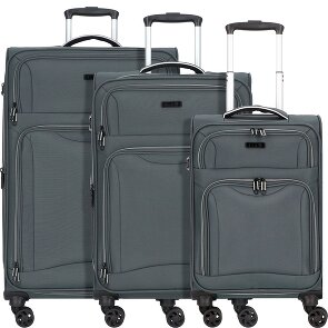d&n Travel Line 9204 4 kółka Zestaw walizek 3-części z plisą rozprężną