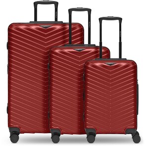 Redolz Essentials 18 4 kółka Zestaw walizek 3-części z plisą rozprężną