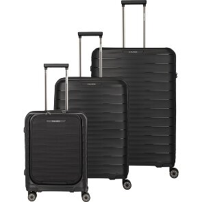 Travelite Mooby 4 kółka Zestaw walizek 3-części z plisą rozprężną