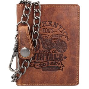 Greenburry Vintage Cafe Racer Wallet RFID Leather 9,5 cm