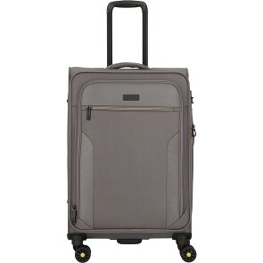 d&n Travel Line 9704 4 kółka Walizka M 68 cm z plisą rozprężną