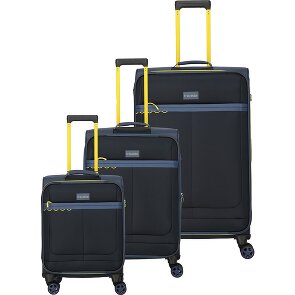 Travelite Color Craze 4 kółka Zestaw walizek 3-części z plisą rozprężną