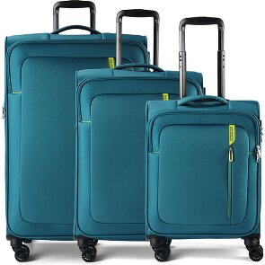 American Tourister Nitestream 4 kółka Zestaw walizek 3-części z plisą rozprężną