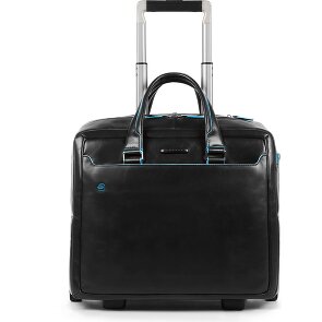 Piquadro Blue Square 2-Wheel Business Trolley Leather 36 cm Laptop Compartment