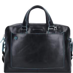 Piquadro Niebieski Kwadratowy Briefcase III Skórzany 40 cm Laptop Compartment