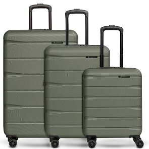 Franky Zestaw walizek na 4 kółkach Munich 4.0, 3-częściowy z elastycznym zagięciem